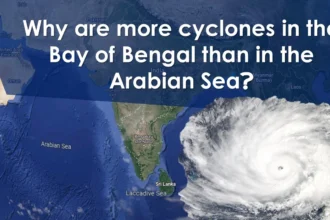 More cyclones in the Bay of Bengal than in the Arabian Sea
