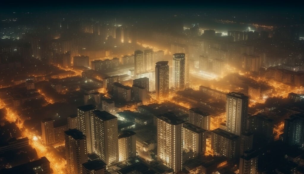 light pollution - urban growth
