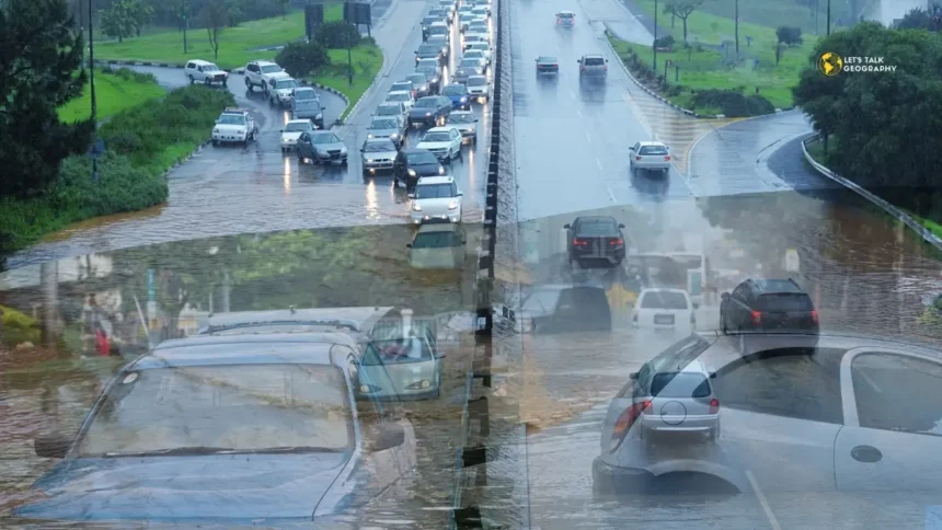 Impact of climate change on coastal flooding in U.S. cities causing rising sea levels, stronger storms, and real estate challenges.