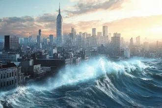 The rising sea levels pose a serious threat to coastal infrastructure in the U.S., endangering cities, homes, and critical systems as climate change accelerates the risk.