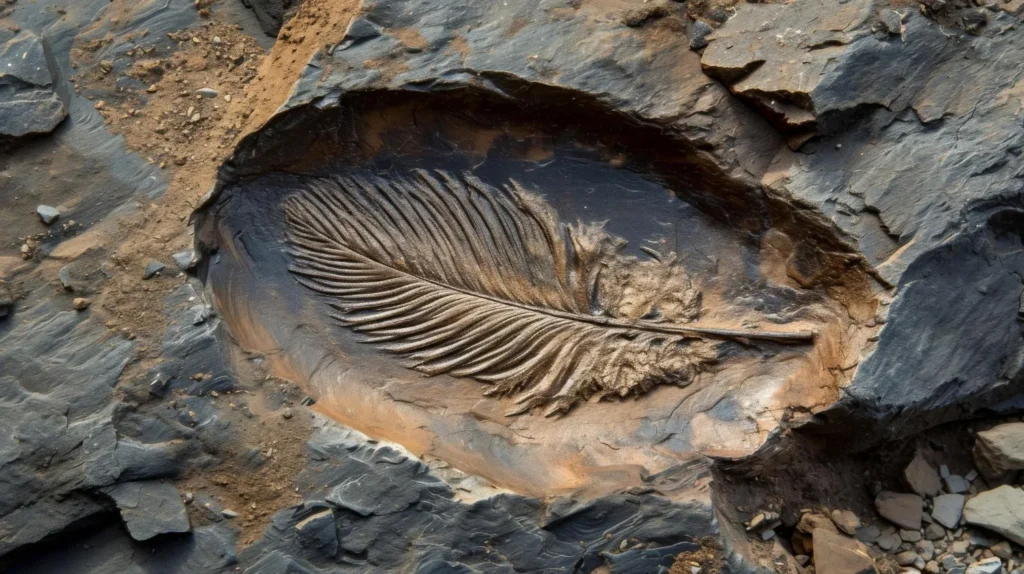 Ancient Fossil Feathers