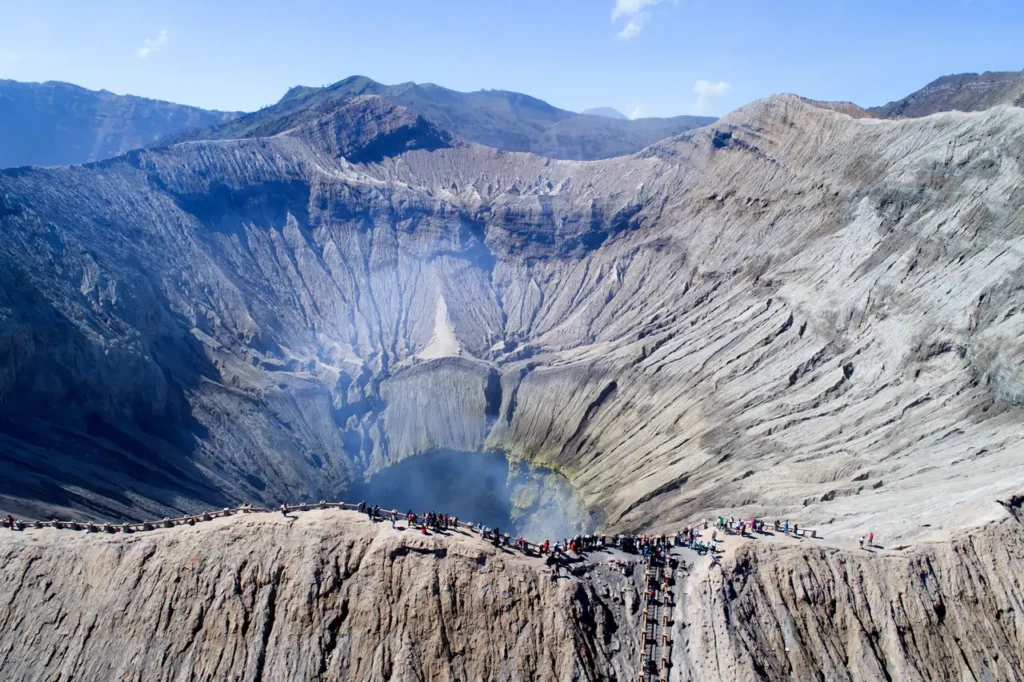 Thrilling Tourist Spots: 15 Mind-Blowing Destinations Built for Pure Adrenaline 9 Thrilling Tourist Spots - Mount Bromo Crater Rim, Indonesia