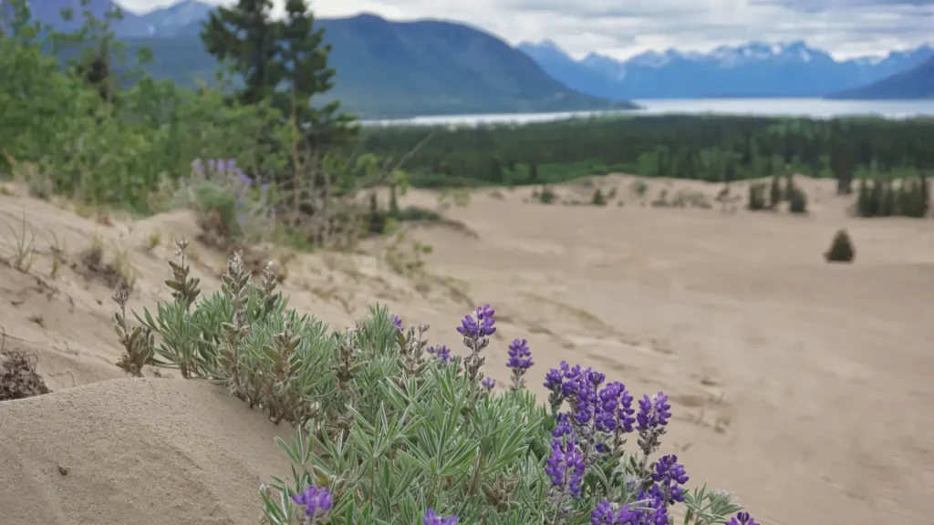 Smallest Desert in the World: 6 Lesser-known Facts about This Tiny Patch of Wild Nature 4 Yukon lupine bloom in the Carcross Desert